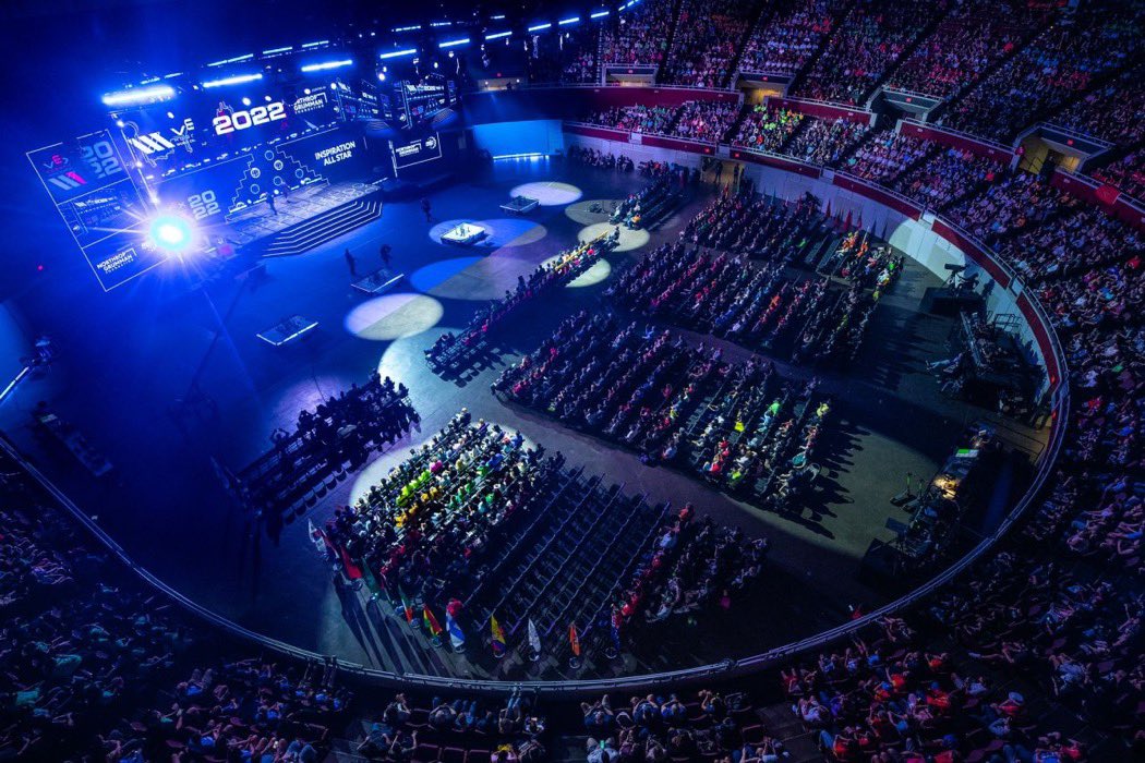 The #RoadtoVEXWorlds begins at Manchester ✈️ The worlds biggest robotics competition, 10 days, over 3000 teams. 

This year there are 119 teams, from 28 countries across the EMEA region attending!

🇦🇩🇦🇿🇧🇭🇧🇪🇨🇮🇨🇿🇪🇬🇪🇹🇫🇮🇬🇲🇩🇪🇬🇭🇮🇪🇯🇴🇲🇦🇲🇿🇳🇬🇴🇲🇸🇦🇸🇱🇸🇮🇪🇸🇨🇭🇹🇳🇹🇷🇺🇬🇦🇪🇬🇧

#VEXWorlds #omgrobots