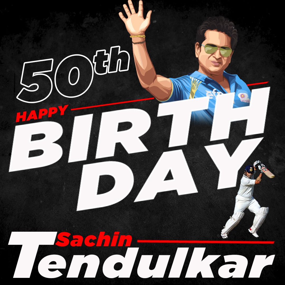 VikramChawan6's tweet photo. HAPPY BIRTHDAY GOD OF CRICKET. @sachin_rt. SACHIN SACHIN. 👏👏👏👏
#sachin50 #SachinTurns50 #SachinAt50 https://t.co/WlBAqeUBR3