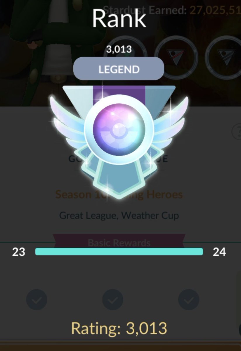 And that's another season in the books. A little later than I wanted, but it is done. 

Regice the MVP.

GGs #battlers.

#PoGo #PoGoPvP #PvP #PokemonGo