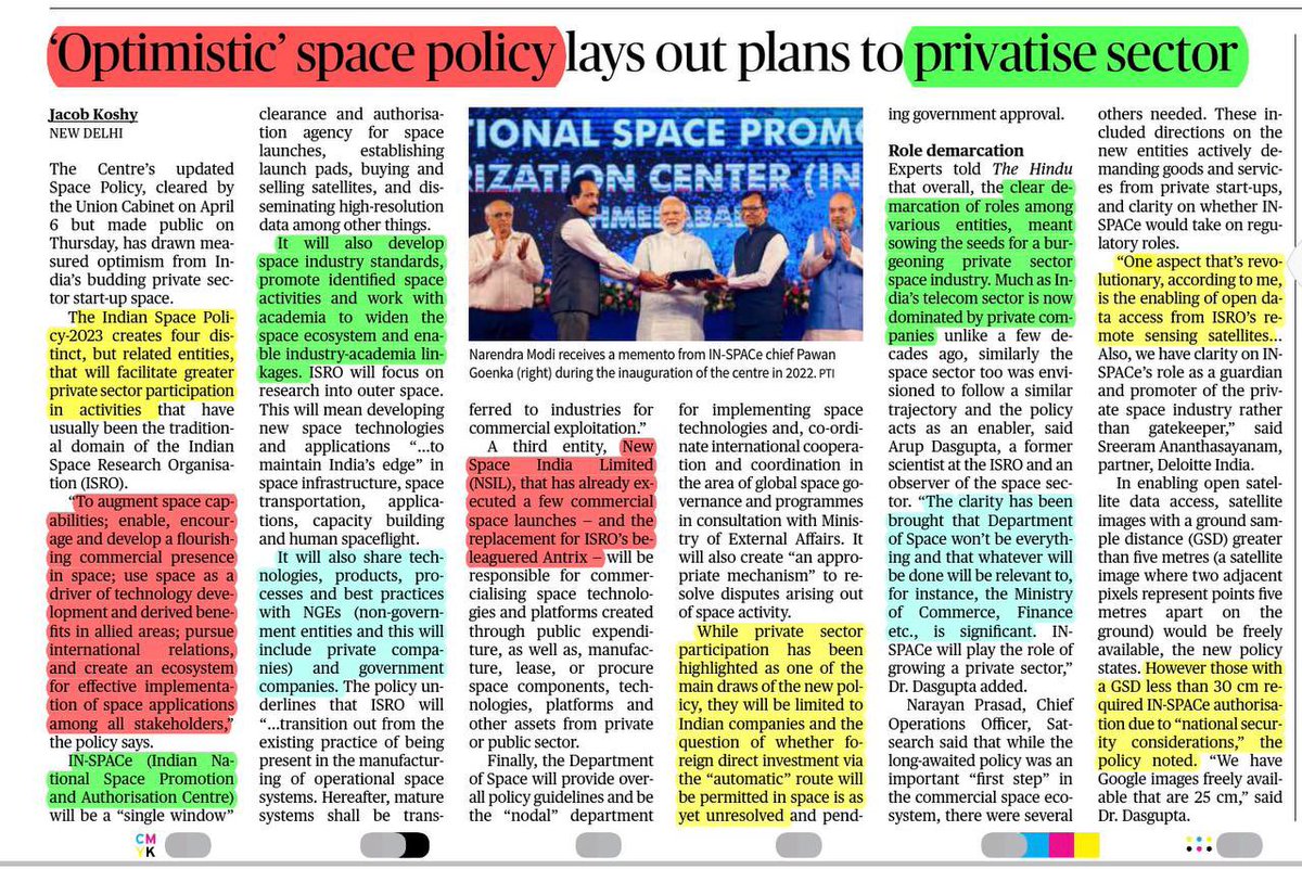 IAS keeda on Twitter "Space policy. GS3 science and technology