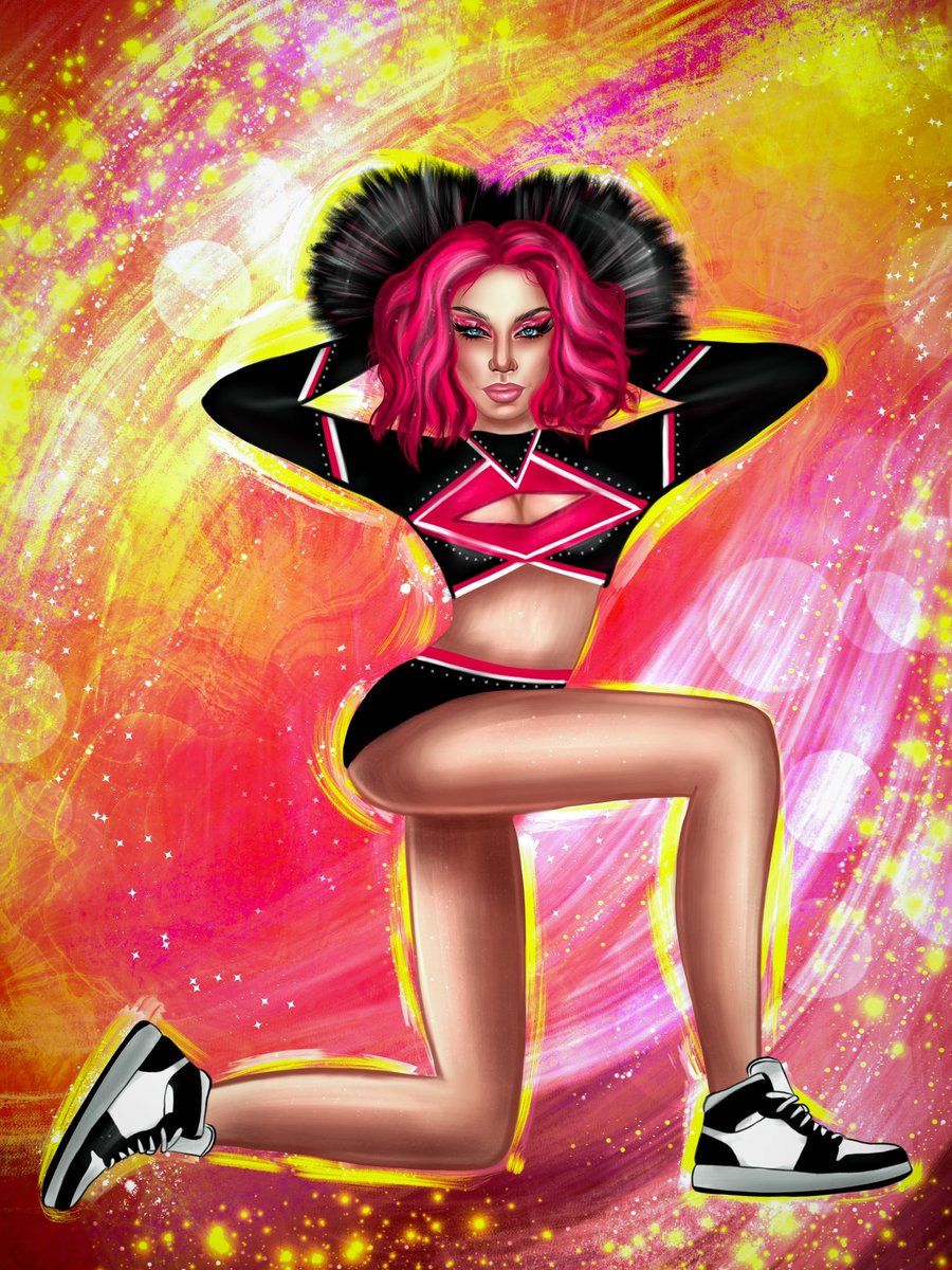 📣NEW DROP 📣

"Seductive game of a cheerleader"

0.04 ETH 💰

The art depicts a cheerleader performing her dance with incredible energy and brightness, making the audience explode with delight.

The bright pink background emphasizes the cheerleader's🔥

Link👇🏻