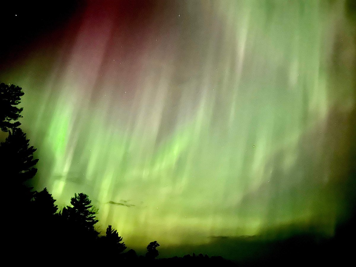 EmileeOfficial's tweet photo. the northern lights made an extravagant appearance once again tonight! https://t.co/FzGC12PNVi