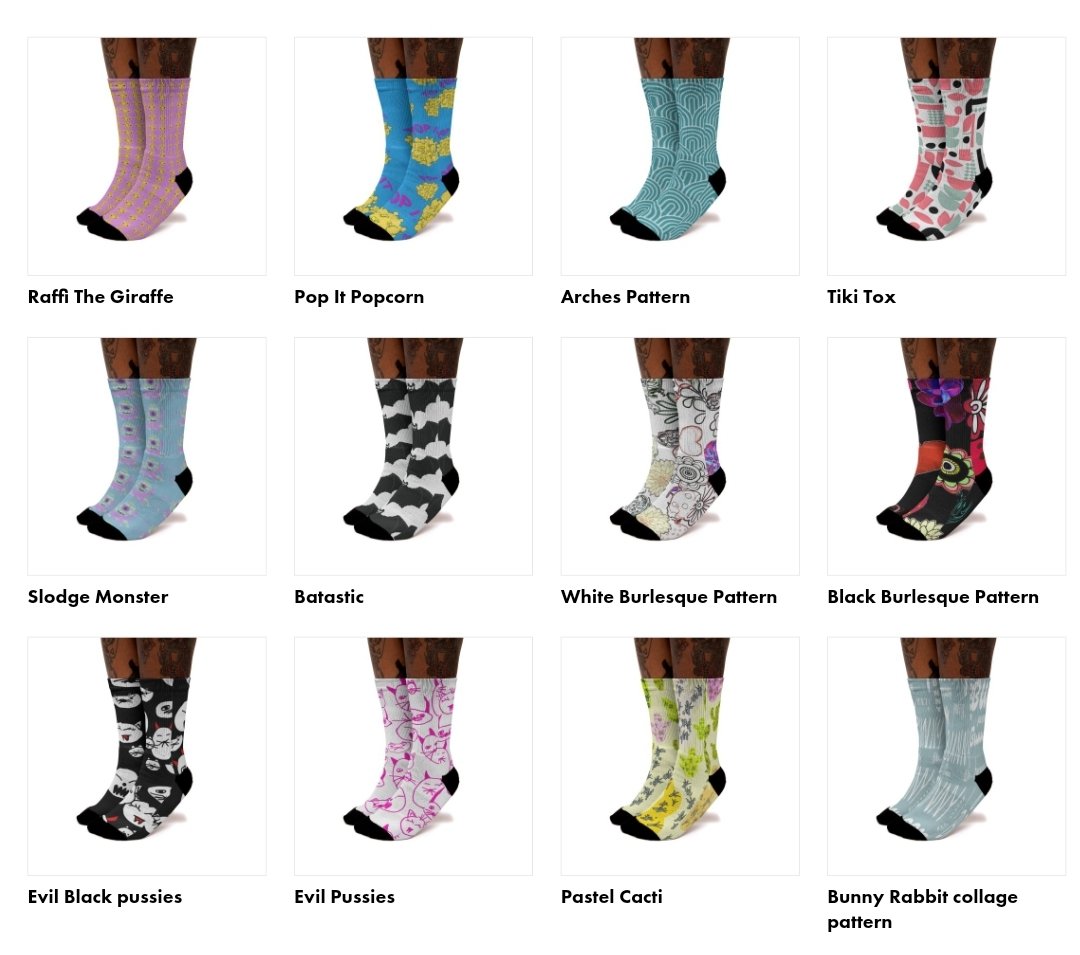 MonjiiArt's tweet image. Juicy sweet socks in my THREADLESS store 😋  #threaldess #uniquesocks #summervibes #socksgirl #socksfetish  #oddsocks #independentartist @threadless #funkyfashion
