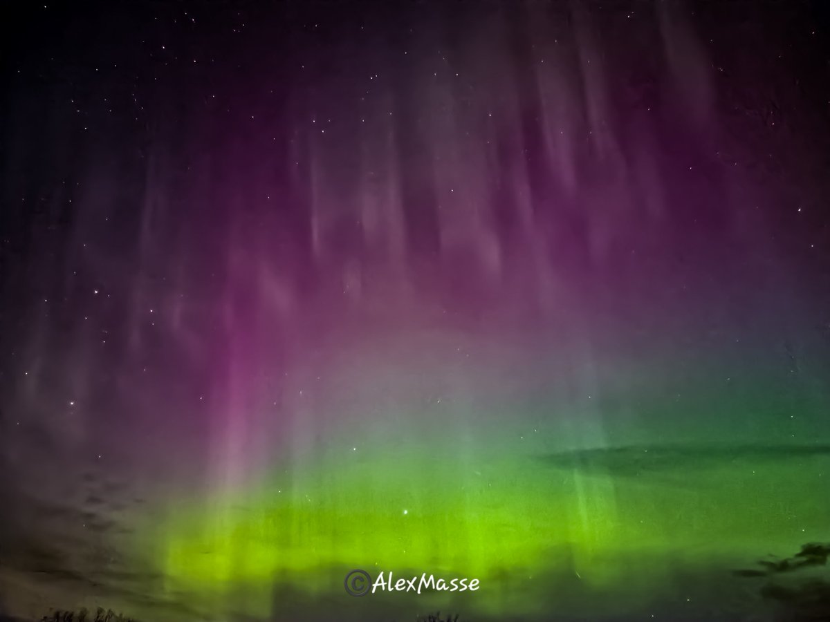 CAlexMasse's tweet photo. That was...... life changing. #AuroraBorealis from Parkhill, Ontario
@TamithaSkov @spacewxwatch https://t.co/RrKv45RkH4