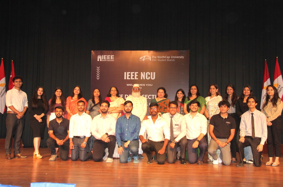 NorthCap_Univ's tweet photo. 💫IEEE Student Branch of the NorthCap University hosted the prestigious IEEE Delhi Section Student Awards Ceremony 2023, to acknowledge the efforts and hard work of IEEE volunteers in Delhi Section for the AY 2022-23.💫
#IEEE #IEEEDelhi #IEEE2023 #NCU #NorthCap https://t.co/dfMjBpeLqB