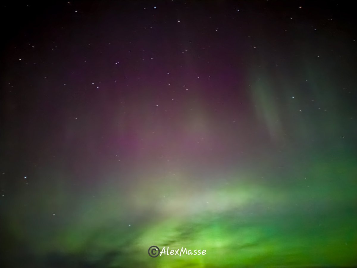 CAlexMasse's tweet photo. That was...... life changing. #AuroraBorealis from Parkhill, Ontario
@TamithaSkov @spacewxwatch https://t.co/RrKv45RkH4
