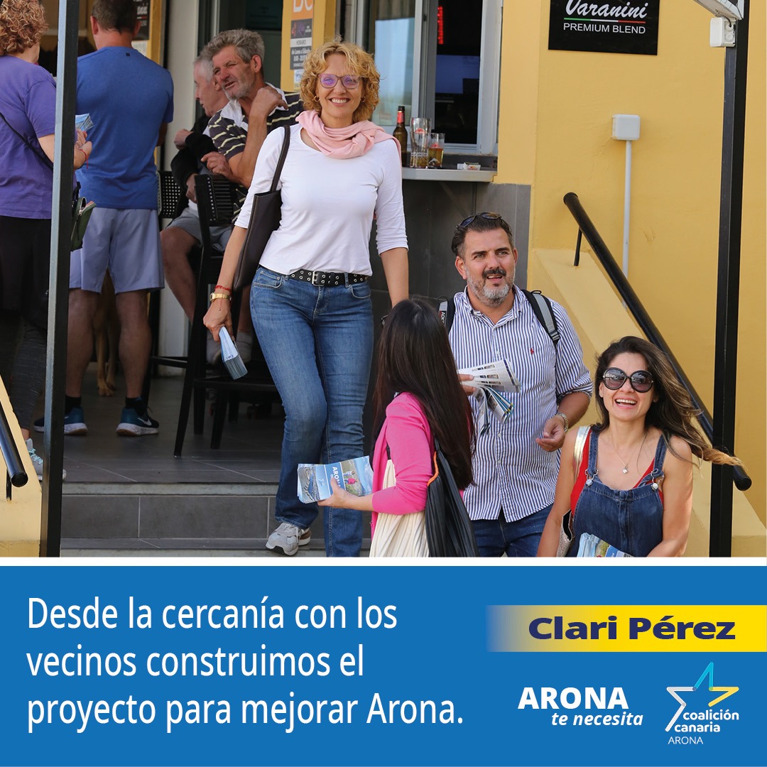 CCArona's tweet photo. Desde la cercanía con los vecinos seguimos construyendo el proyecto para mejorar Arona.
#AronaTeNecesita #Cercanía #Vecinos #CCArona #Arona #Tenerife https://t.co/Svpje6gueF