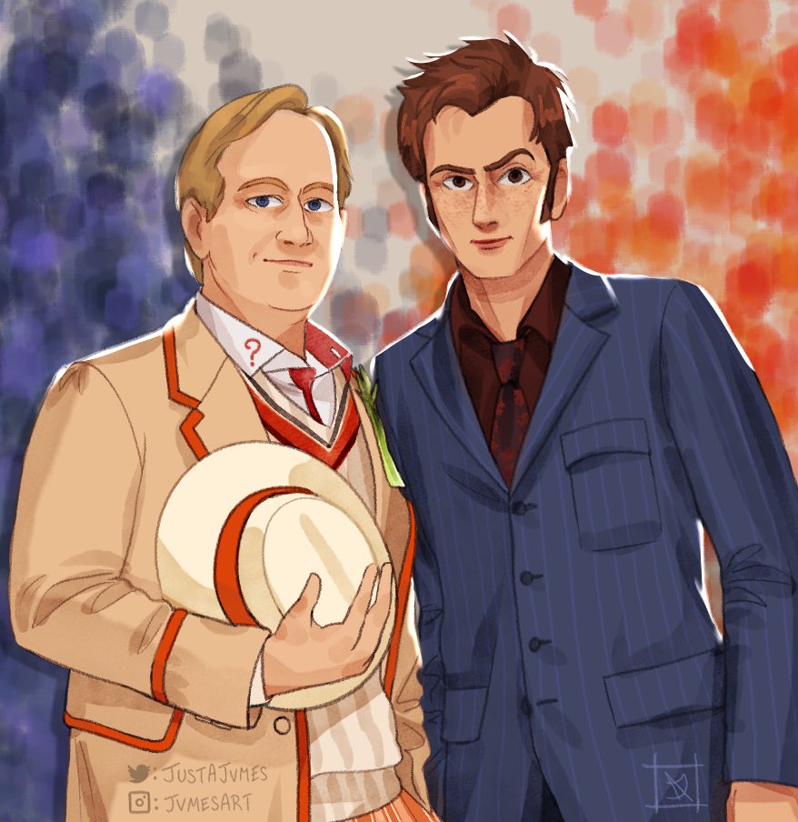 almost didn’t post this one but hey why not it’s already done

#davidtennant #doctorwho #peterdavison