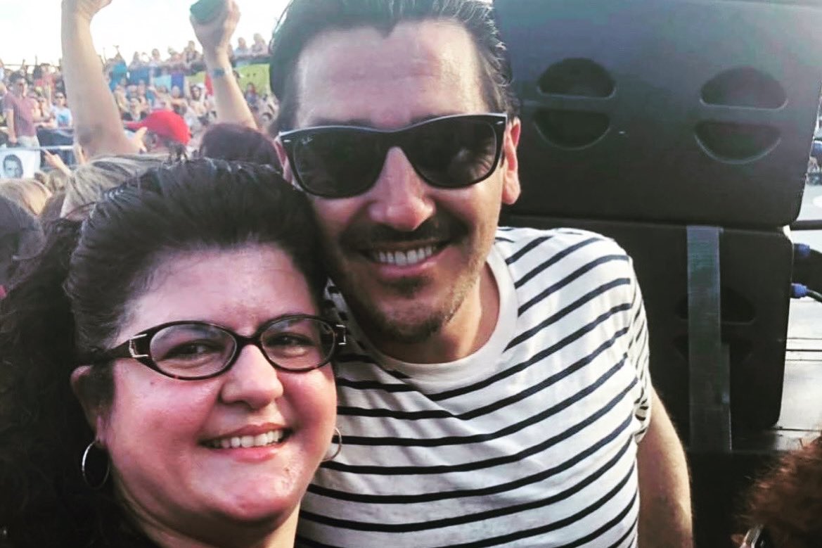 NordstromSheryl's tweet photo. @NKOTB In spite of being a Jordan Girl and talking to him at my Ultimate, I still have to go with meeting my first New Kid as #myfavoritememory on this #NKOTBDay - met Jon at the Sail Away Party on Cruise X. He was so sweet chatting w my hubby and me. Such a high! Thx Jon! 💛 https://t.co/NaXyJNMH5Q