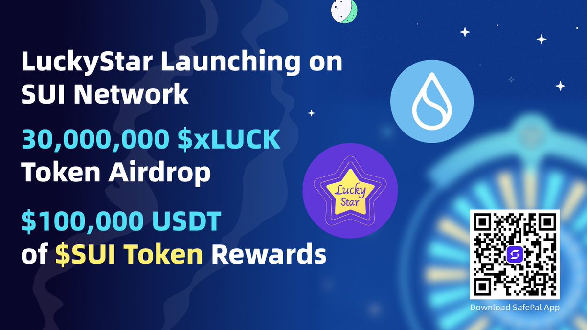 SafePal - Crypto Wallet (@isafepal) on Twitter photo 📢<a href="/iSafePal/">SafePal - Crypto Wallet</a> x <a href="/LuckyStarHomes/">LuckyStar|Going Multi-chain</a> Giftbox Event
🎁$100,000 USDT worth of $SUI & 30,000,000 $xLUCK reward pool
🚨First 100,000 users to complete giftbox tasks
⏰24th April 8AM UTC - 30th April 8AM UTC 2023
Download App To Join & Own Your #Crypto Adventure📱
safepal.com/download 📢<a href="/iSafePal/">SafePal - Crypto Wallet</a> x <a href="/LuckyStarHomes/">LuckyStar|Going Multi-chain</a> Giftbox Event
🎁$100,000 USDT worth of $SUI & 30,000,000 $xLUCK reward pool
🚨First 100,000 users to complete giftbox tasks
⏰24th April 8AM UTC - 30th April 8AM UTC 2023
Download App To Join & Own Your #Crypto Adventure📱
safepal.com/download