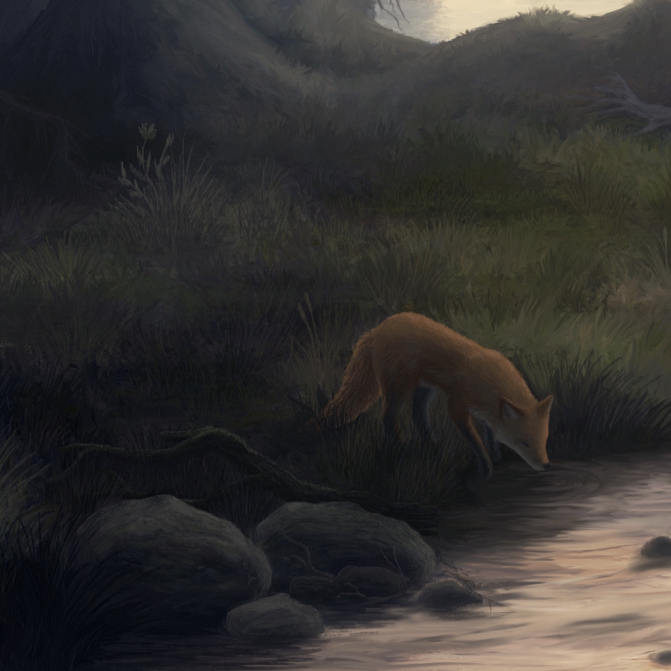 neeostar's tweet photo. Fyerra [2020]
The fox brothers Fyor and Kael are wandering post-exodus planet Fyerra in search of food, while trying to recollect what happened before they were turned into foxes.

#digitalpainting #landscapepainting #digitalart #krita https://t.co/7eA6BdzvhF
