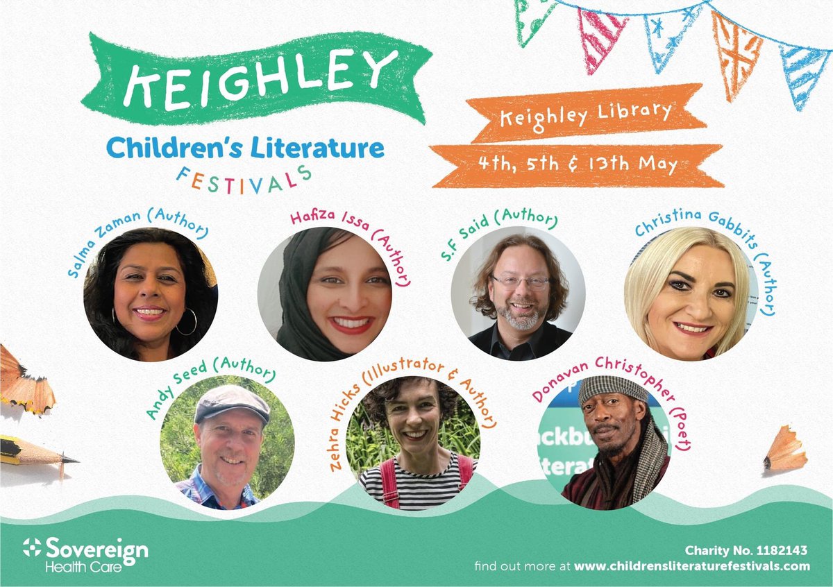We’re looking forward to welcoming hundreds of children into the beautiful <a href="/KeighleyLibrary/">Keighley Library & Local Studies</a> on 4th &amp; 5th May - with the communities day on 13th May. <a href="/ChildrensLFests/">Children’sLiteratureFestivals</a> with <a href="/whatSFSaid/">SF Said</a> <a href="/zehrahicks/">Zehra Hicks</a> <a href="/andyseedauthor/">Andy Seed</a>  <a href="/SalmasBAcademy/">Salma Zaman Author & Creative Dance Teacher</a> <a href="/HafizaIssa/">Hafiza Hakim</a> <a href="/RappamanDC/">Donavan Christopher</a> #librariestransform