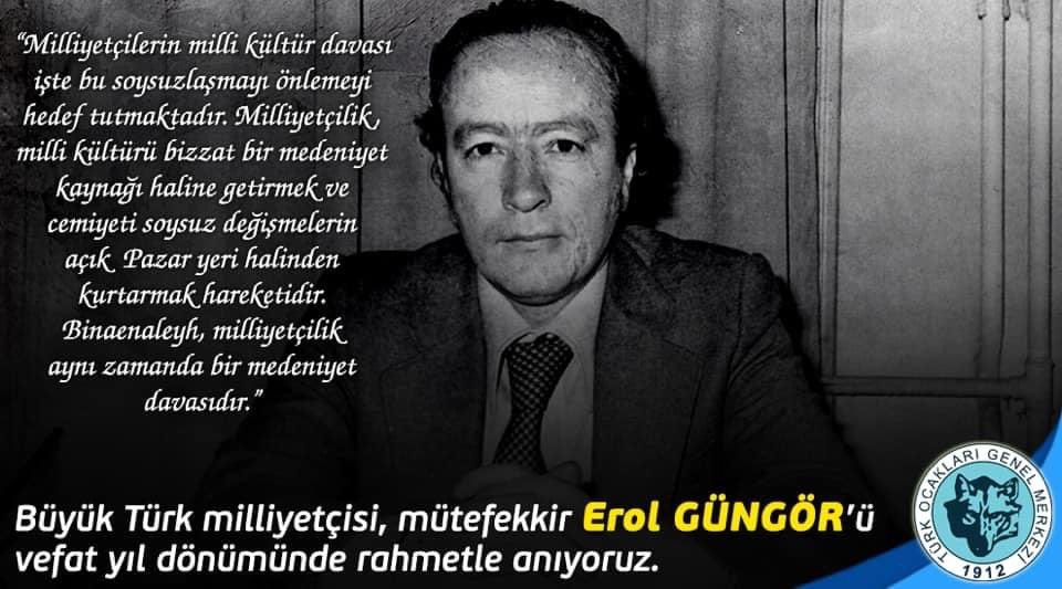 turkocaklari's tweet photo. Büyük Türk milliyetçisi, mütefekkir Erol Güngör’ü vefat yıldönümünde rahmetle anıyoruz. https://t.co/bE3UfMSuoy