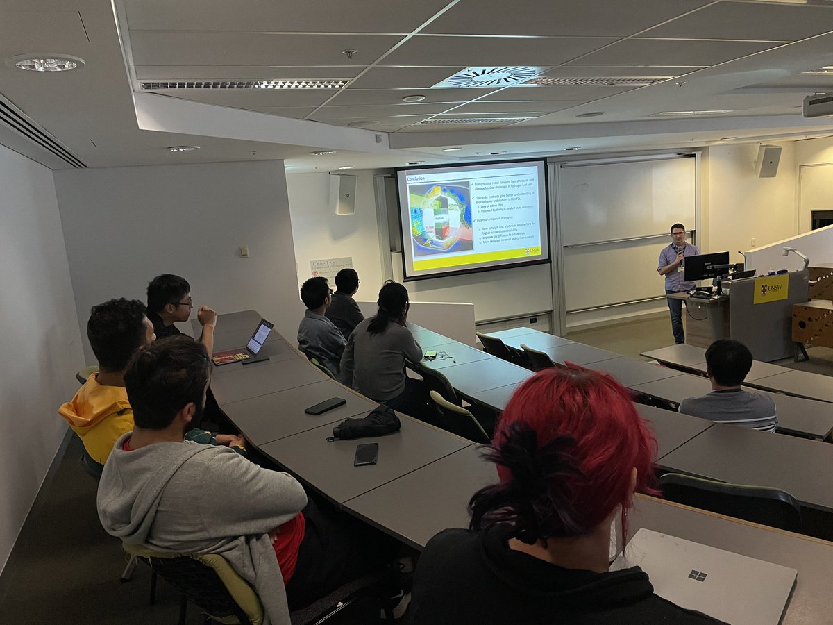 Global Hydrogen Economy (@globh2e_unsw) on Twitter photo Today we hosted hybrid seminar with Dr <a href="/Quentin36155306/">Dr Quentin Meyer</a> as our speaker, talking about hydrogen fuel cells: how to make them more efficient and cheaper 💰🧪 Today we hosted hybrid seminar with Dr <a href="/Quentin36155306/">Dr Quentin Meyer</a> as our speaker, talking about hydrogen fuel cells: how to make them more efficient and cheaper 💰🧪