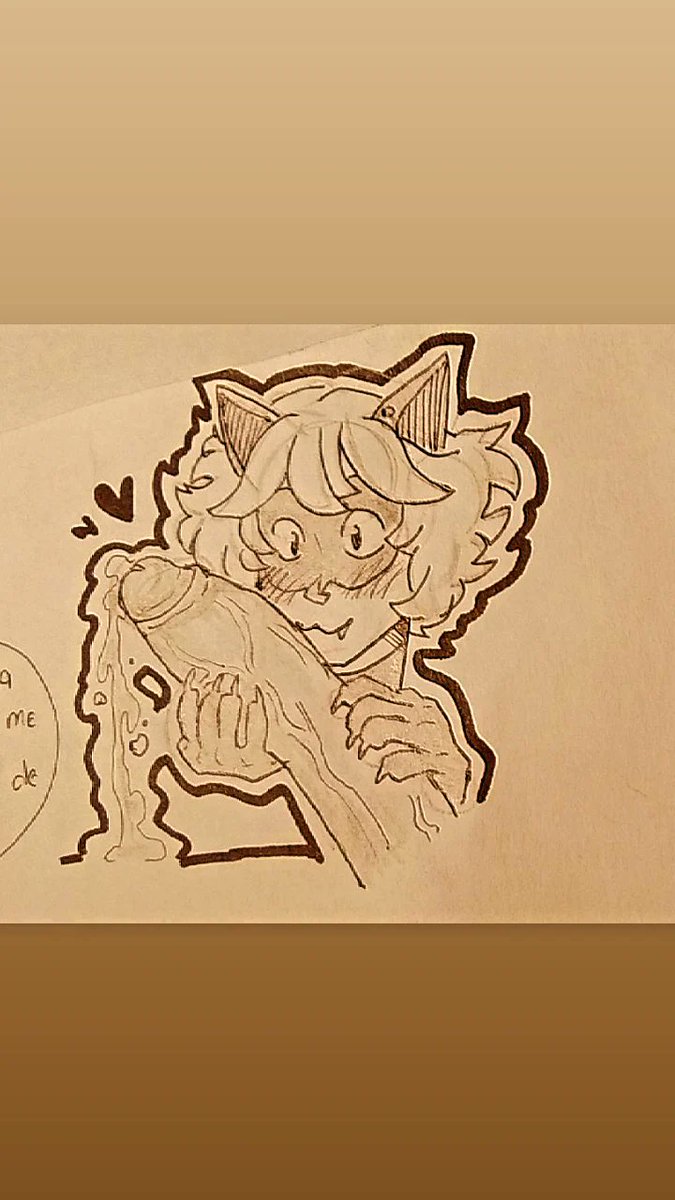 chu_cho21's tweet photo. Ya tiene q no dibujo a chat noir https://t.co/YDDOOyfQsx