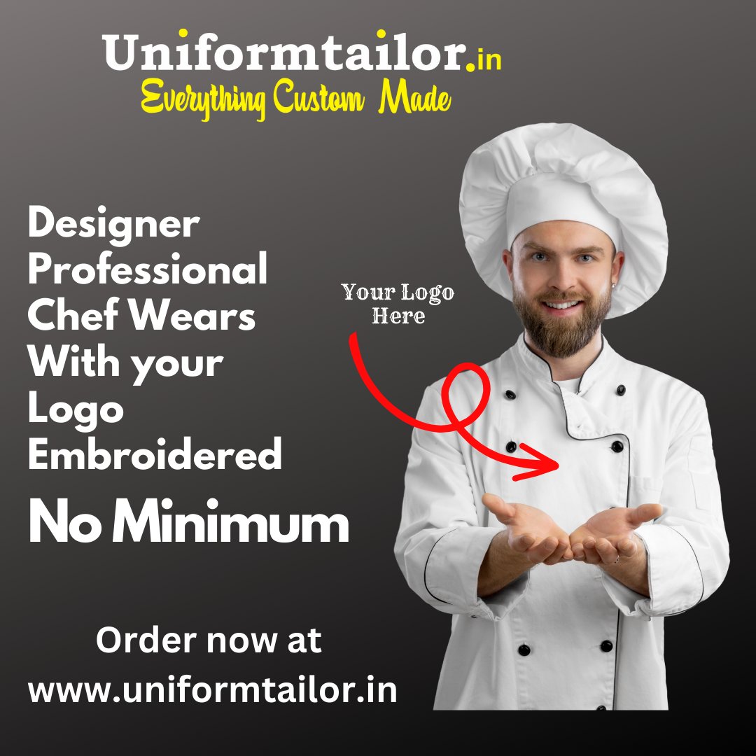 uniformtailor's tweet image. 👩‍🍳 Look and cook like a pro with the Uniform Tailor custom designer #chefwears featuring your logo! 👨‍🍳
📌 Take your culinary game to the next level! 
✅ Get your logo embroidered
🎉 No minimum order!
🛒 Shop online now at rb.gy/1xfum
#chefuniforms #professionalchef
