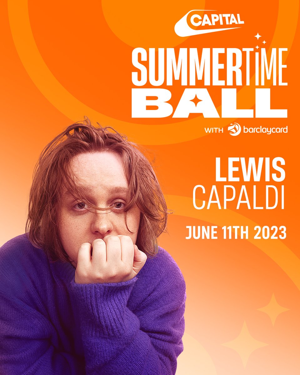 CapitalOfficial's tweet photo. Here for his FIRST ever Summertime Ball, it’s @LewisCapaldi 🤩 #CapitalSTB https://t.co/iSuLVPN4b9
