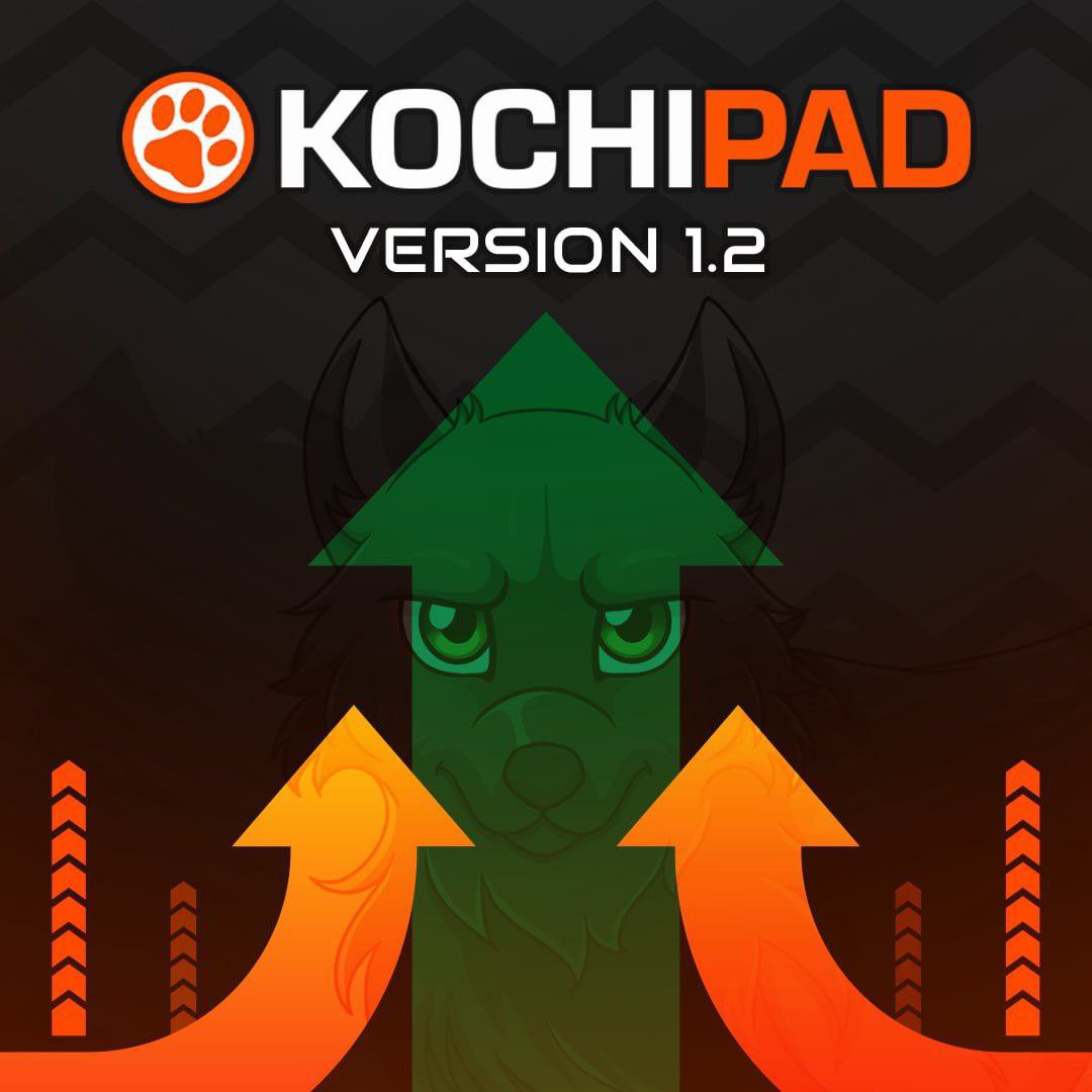 📣 KochiPad Update  📣

KochiPad Version 1.2 is now live with 9 new features! 🥳

We have worked hard the past month to greatly improve KochiPad since the Version 1.1 TBA Presales update.

Features Added to KochiPad V1.2 are listed in the link below 👇 

t.me/KochiKenBSC/43…