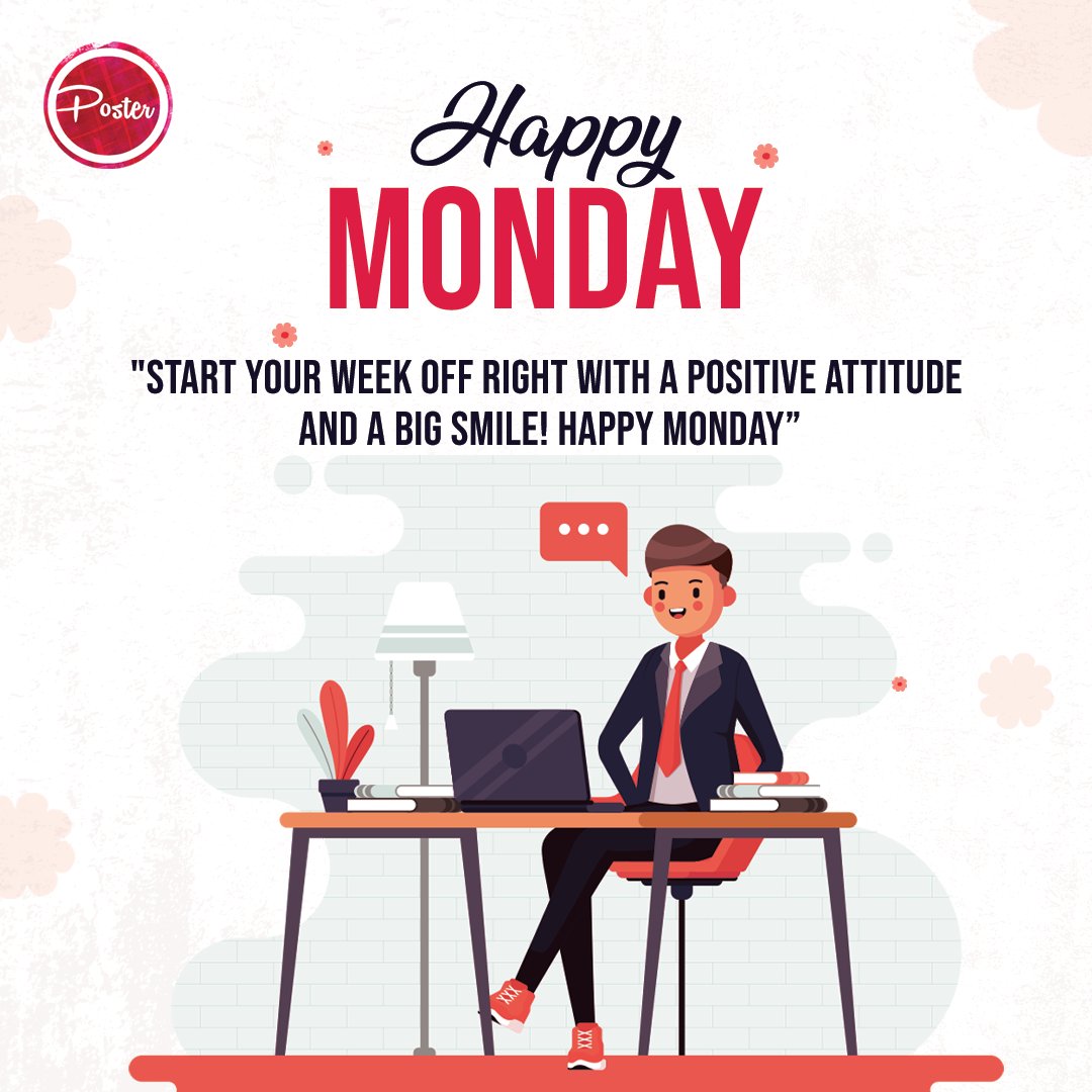 PosterMakerApp's tweet photo. Starting the week with a smile 📷 Happy Monday, everyone!
#HappyMonday #PosterAppLab #CreateSomethingGreat #UnleashYourCreativity #design #postermaker #flyermaker #posters #flyers #monday #templates #creativety #color #logomaker #logos #graphics #graphicdesign #posterapp https://t.co/ixnl2m31ne