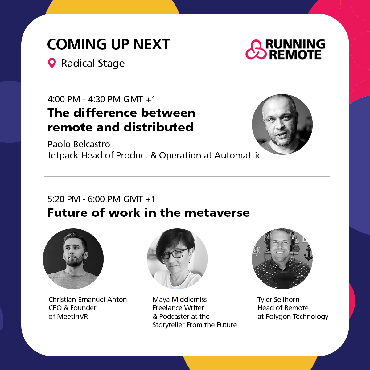 Running Remote tweet media