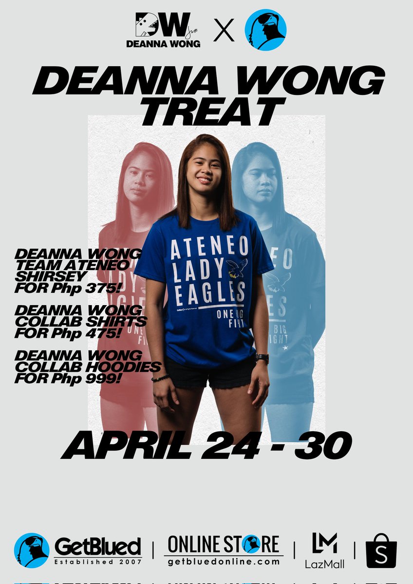 deannawonnnggg's tweet image. 📢DW Treat is EXTENDED!. Bardagulan na naman po tayo. 😉 Forda sale. ☺
The Deanna Wong X GetBlued 

🛒Buy here 👉 goeco.mobi/eyiS3oMS
🛒Buy here 👉  goeco.mobi/D9RzC7Jt

#TheHeartofVolleyball #TeamDeanna #BossD #GetBluedat15