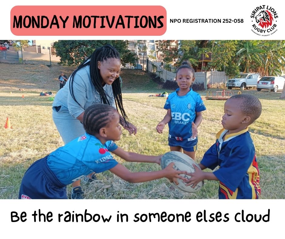SiripatLions's tweet photo. #MondayMotivations
Always happy to see our pride leading and giving back to our community. We are the sum of many small parts coming together. Amabhubesi Ayohlezi Ekhonya βπ½πͺπΎ
#CommunityRugby #PlayerMentorship #MakingRugbyFun #YouthDevelopement #FutureLeaders #StrongerTogether https://t.co/3ENhul9DWI