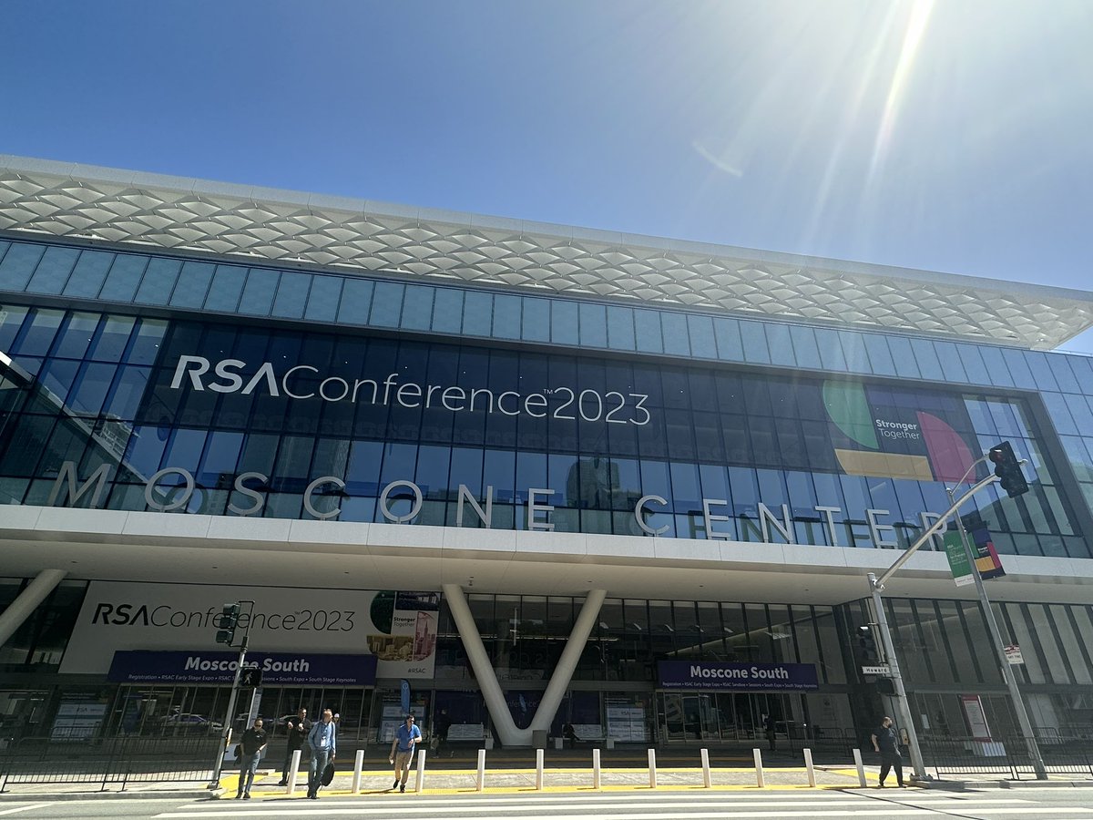 Cyber_TaskForce's tweet photo. . @RSAConference is opening soon but networking is already on ! Nice to meet colleagues from EU but also new experts 
#RSAC2023 

@fs0c131y @SebGarnault @pahouver @franceintheus @FranceinSF @HenriVerdier https://t.co/nt3kiE4j1z