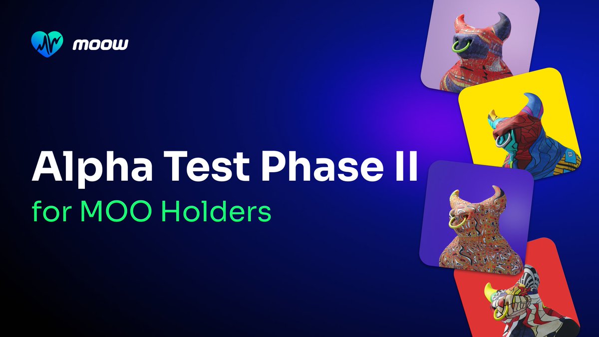 On Saturday we gave an early access to the brand new MOOW App to all the MOO Holders 💙

And they are testing extremely Updated In-Game economy 🔥

After a few days of testing, we will begin the Alpha Phase 2 ⏳

Stay tuned!

#MoveOrOthersWill