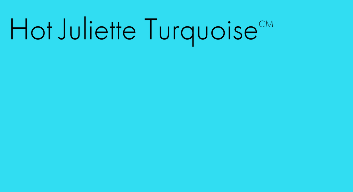 ColorMarkOrg's tweet image. Hot Juliette Turquoise #colormark 
hot-juliette-turquoise.colormark.org