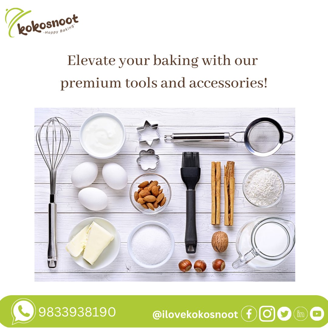 ilovekokosnoot's tweet image. Tired of looking at fancy cakes on Instagram? It's time for you to do it too! Get tools with Kokosnoot which will help you bring the best out of your creativity!

#premiumbakingtools
#highqualitybaking
#bakebetter
#bakingaccessories
#professionalbaking
#luxurybaking
