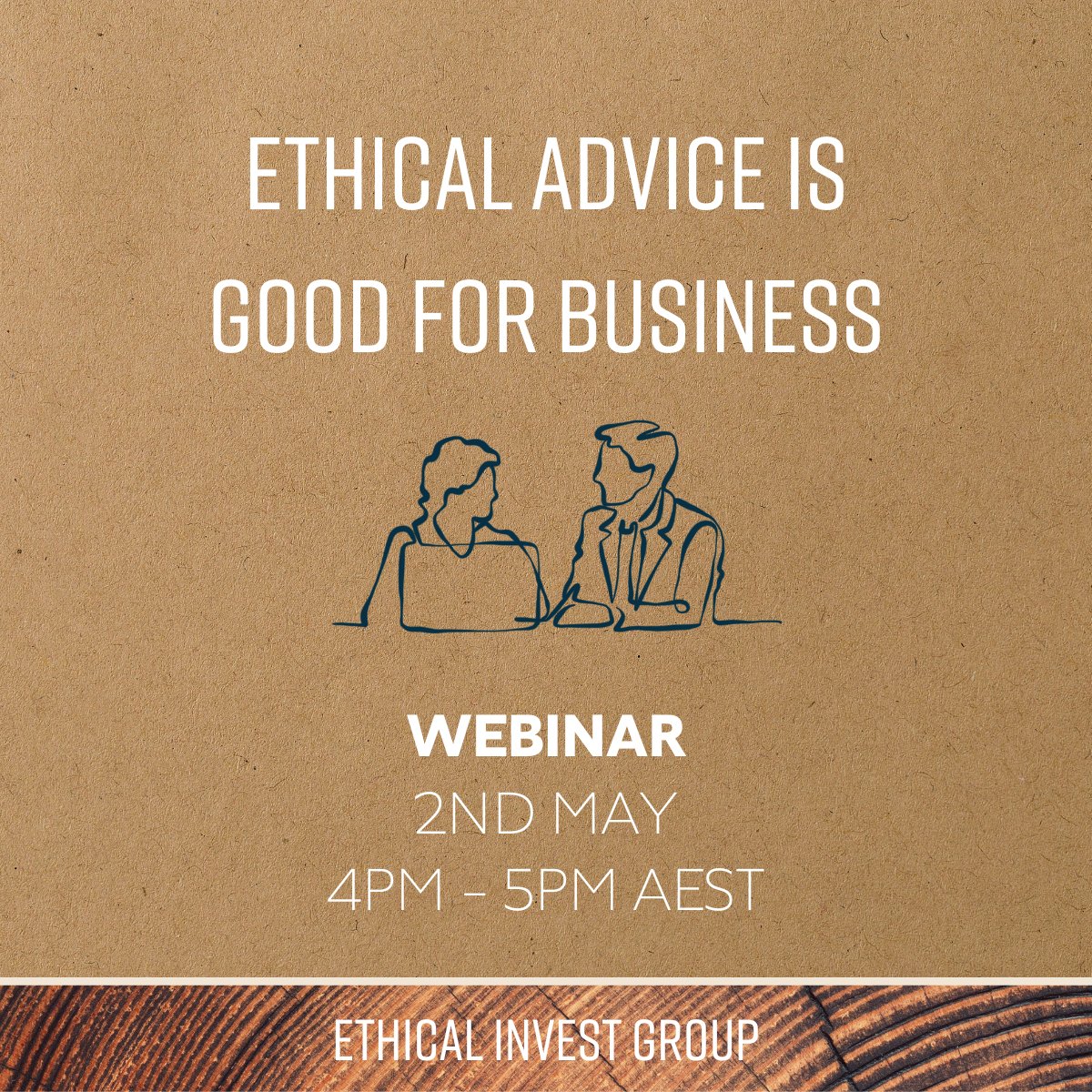 Advisers, avoiding ethical investments because the fees are too high?
You may be surprised to learn that the industry has adapted significantly in recent years.
Join Alexandra Brown 2nd May at 4pm AEST as she presents the business case for ethical advice.
ethicalinvestgroup.com/adviser-webinar