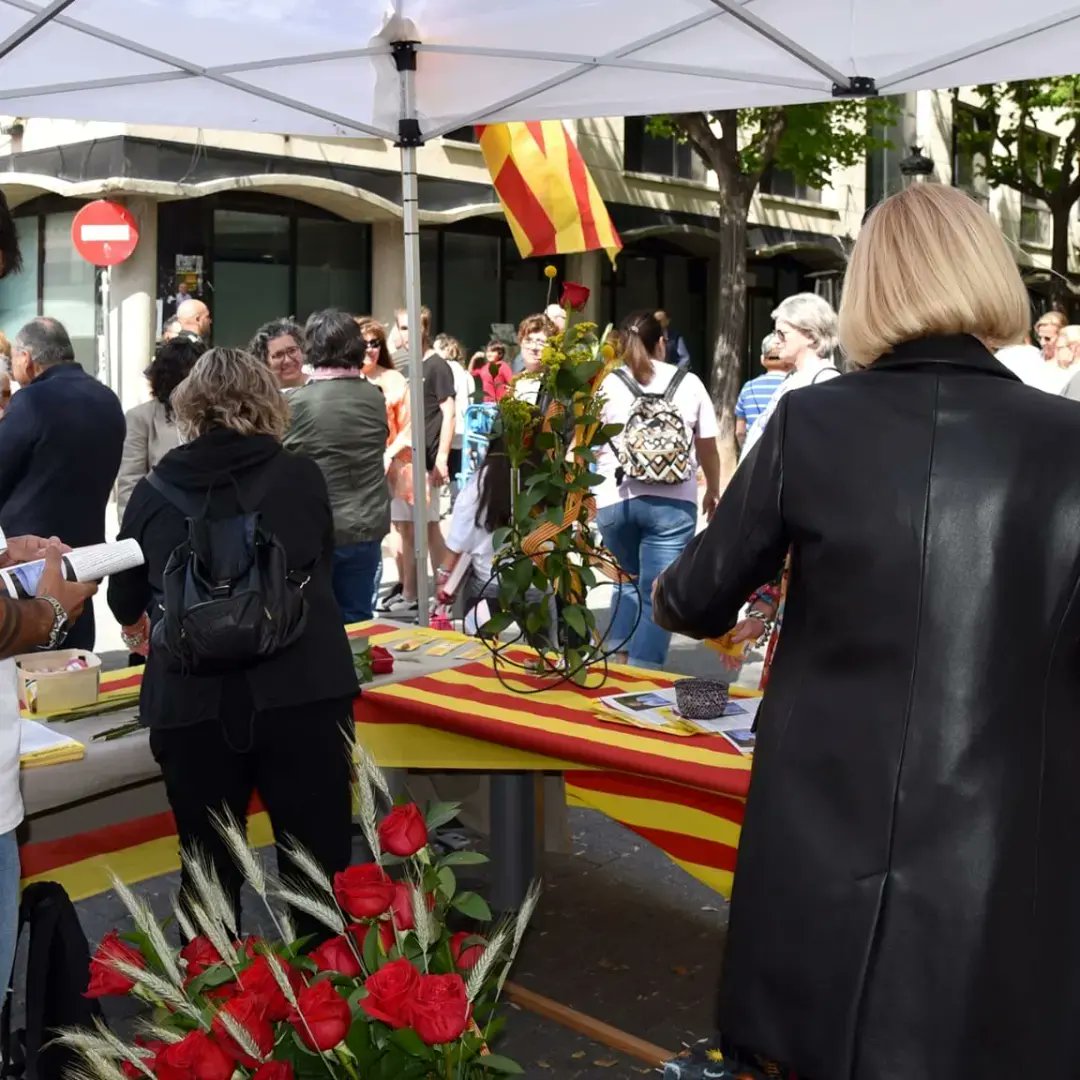jxesparreguera's tweet photo. 🌹📚 La diada de #SantJordi ha estat una jornada fantàstica. I un carrer del Arbres ple d'activitat cultural i social. #Esparreguera #RosesiLlibres https://t.co/YfcKSNohU9