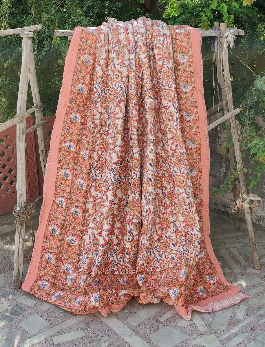 maaswarup's tweet photo. Excited to share the latest addition to my #etsy shop: Indian Reversible Quilt Soft Cotton Quilt Hand Block Print Quilt Floral Print Soft Cotton Quilt https://t.co/0BDBEZMI5v #floral #king #cotton #blockprint #organiccotton #kanthaquilt #throw #blockprintquilt #jaipuri https://t.co/ViypxAmP0I