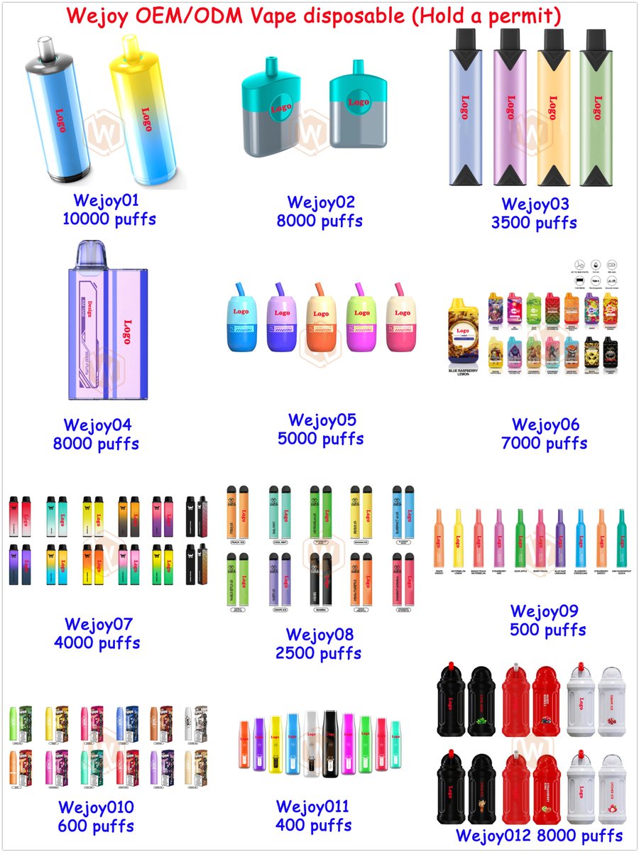 OEM/ODM design vape disposable pod kit from <a href="/WejoyDisposable/">Wejoy Disposable</a>:
* Low MOQ and hold a permit;
#vape #sva #vapeshop #vapedisposable #vapepod #vapedisposablepod #vapeoem #oemvape #oemvapedisposable #vapeusa #vapeuk #vapeua #vapeuae #vapedubai #vapeindonesia #wejoytech #wejoydisposable
