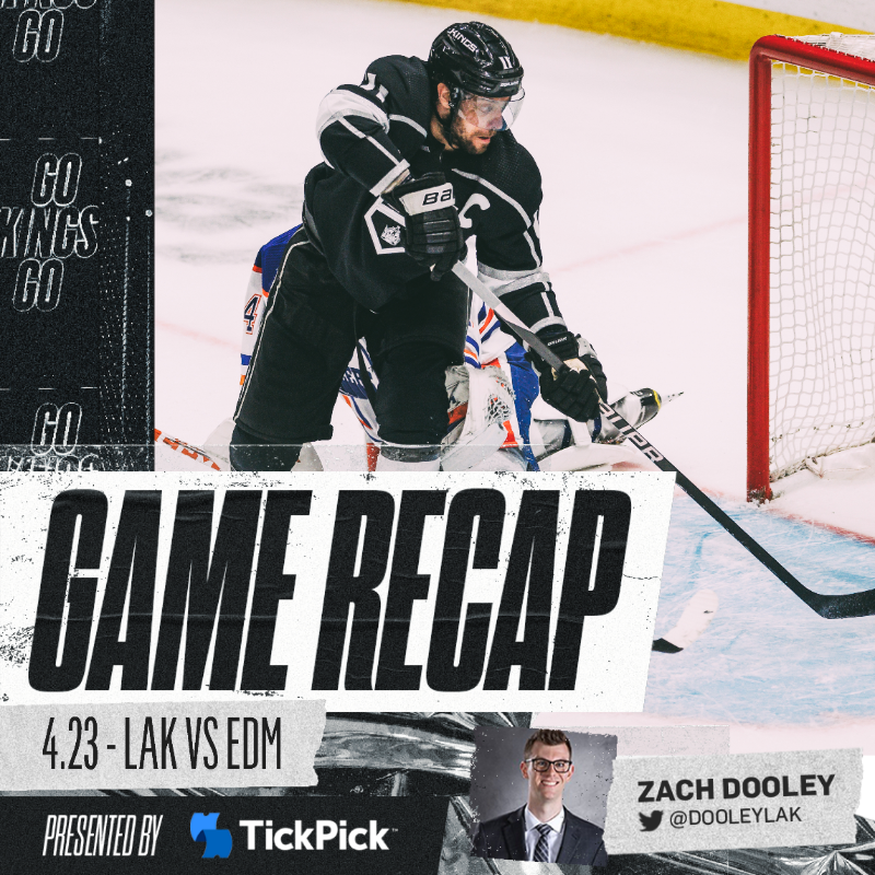 LAKings's tweet photo. 🔙 to Edmonton we go. 

@DooleyLAK has the Game 4 Recap, presented by @TickPick 👇