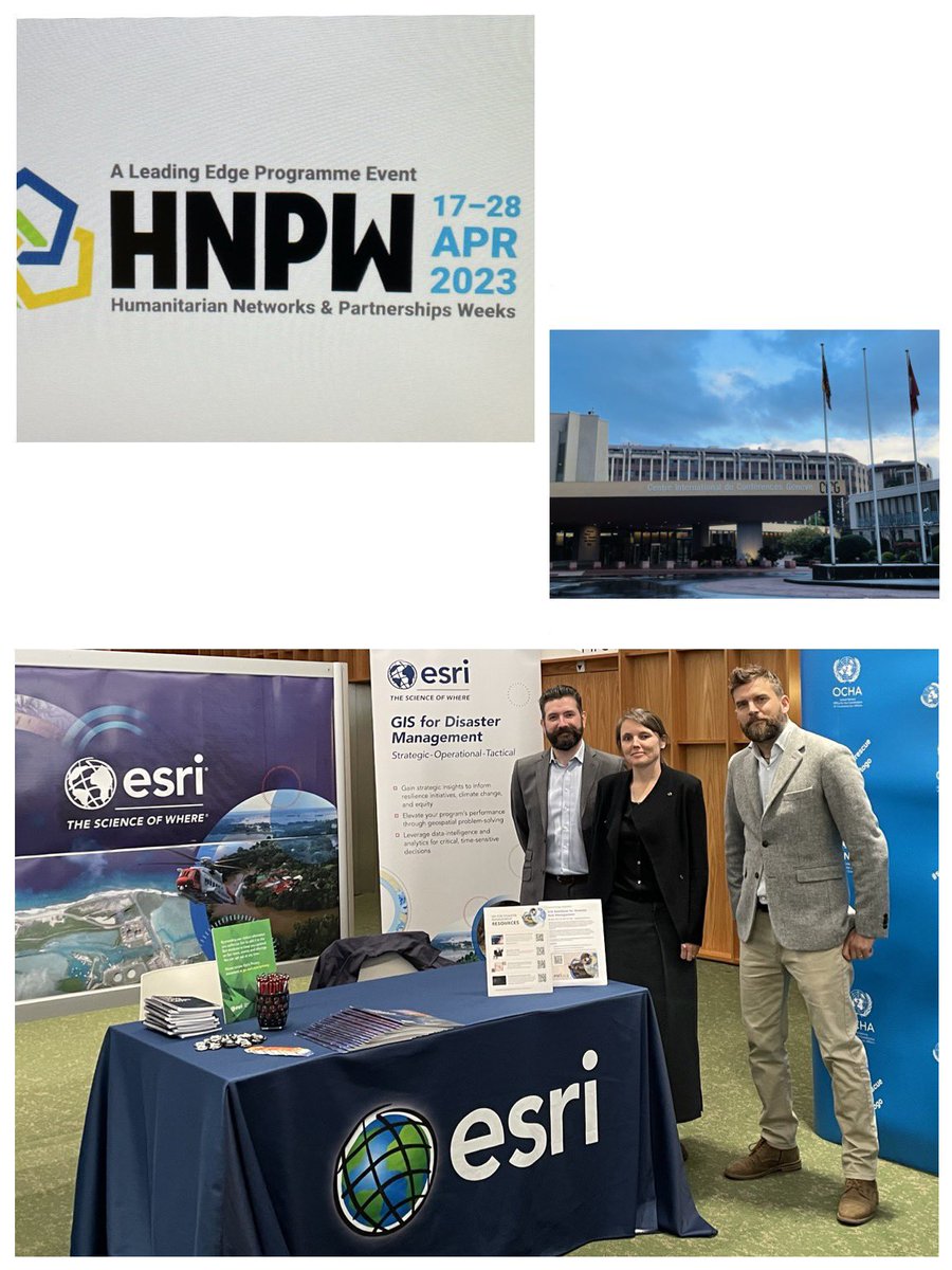 The Esri Team is looking forward to meeting  you face-to-face at the CICG in Geneva - 24-28 April- during  the HNPW 2023 
#hnpw #esri <a href="/esrischweiz/">Esri Schweiz</a> <a href="/Esri/">Esri</a>