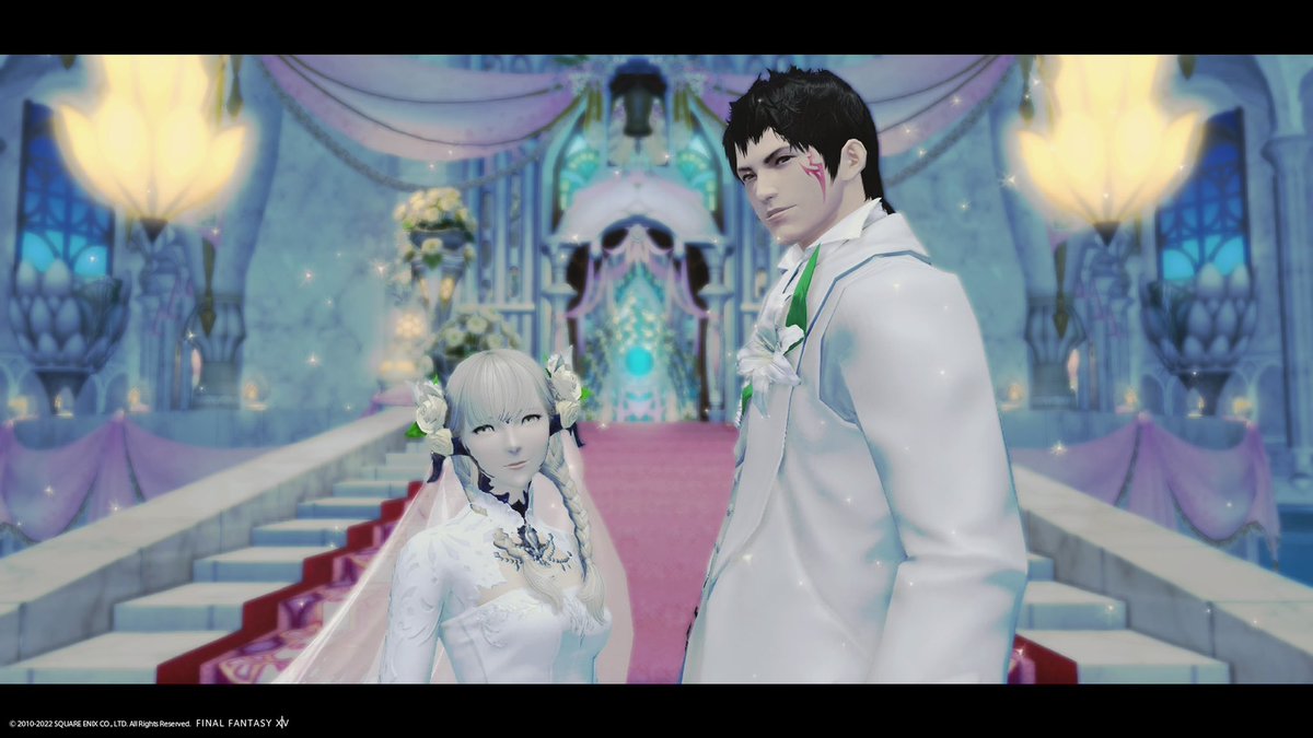 Yuris_guraburu's tweet photo. ご報告💍
この度FF14でいつも遊んでいる【@miiitaaake 】さんと入籍致しました。これからも一緒に色んなゲームを楽しんでいきます🎮
素敵な御縁をくれた@aroma_ff14 さんありがとう✨
#FFXIV #エオ婚 https://t.co/3FGYtnGrxv