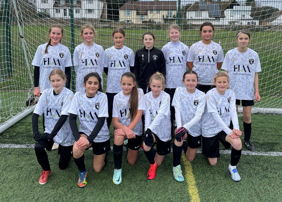 The @ShepwaySFA  and <a href="/WestKentSFA/">West Kent SFA</a> U12 Girls Squads who will meet in the SE Trophy Final at The Gallagher Stadium <a href="/maidstoneunited/">Maidstone United</a> on Saturday.