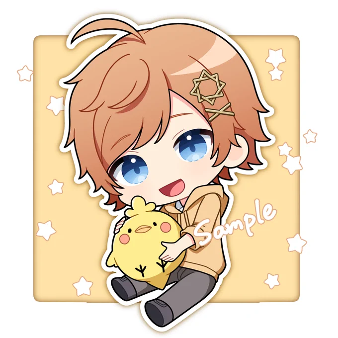 【お仕事告知】ひな。さん(  )の2周年記念グッズ用のミニキャライラストを描かせていただきました!活動2周年、おめでとうございます 
