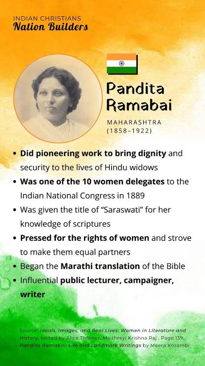 The first woman in modern era who learnt Vedas rejected them and became a Christian. Pandita Ramabai ! #PanditaRamabai