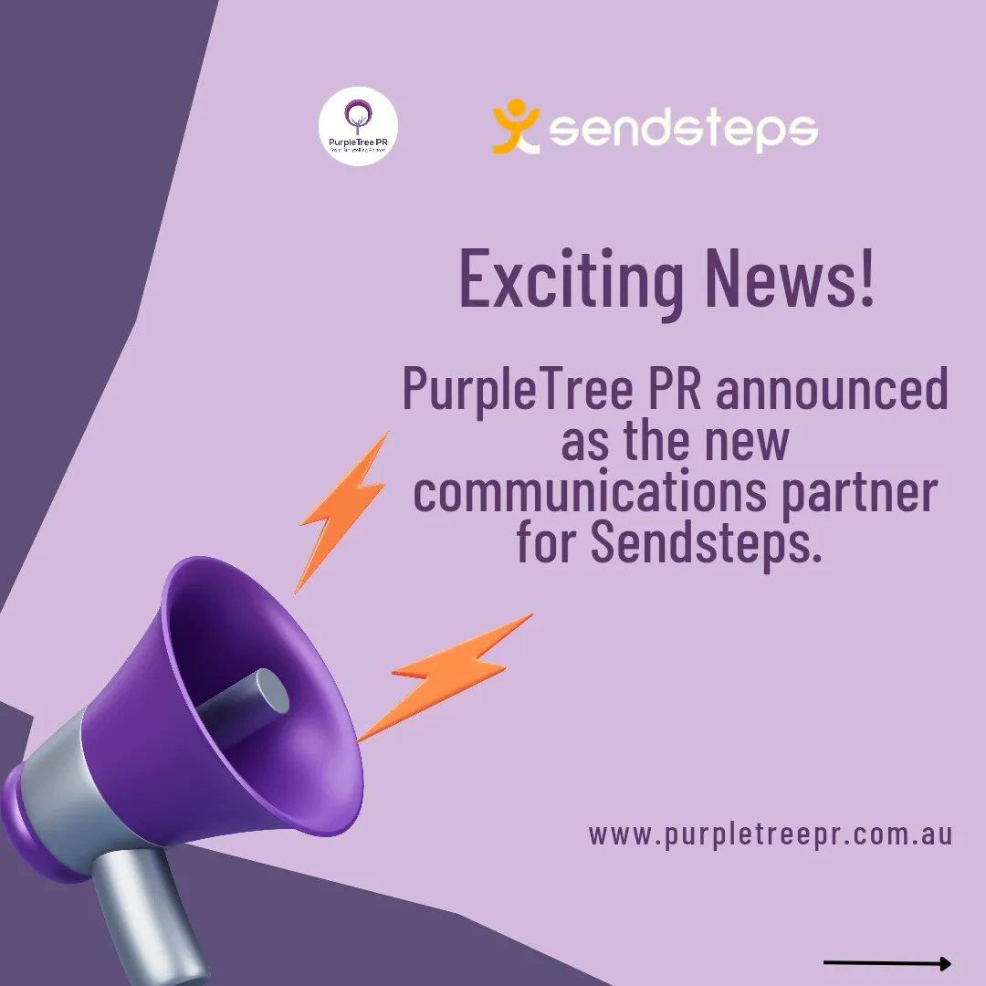 PurpletreePr's tweet photo. Let's take a break from the mundane Monday🥱as we have an exciting news  to announce that @purpletreepr will be partnering with Sendsteps as their official communications and PR Partner🎊🥳 https://t.co/CQXeIbq0Gj
