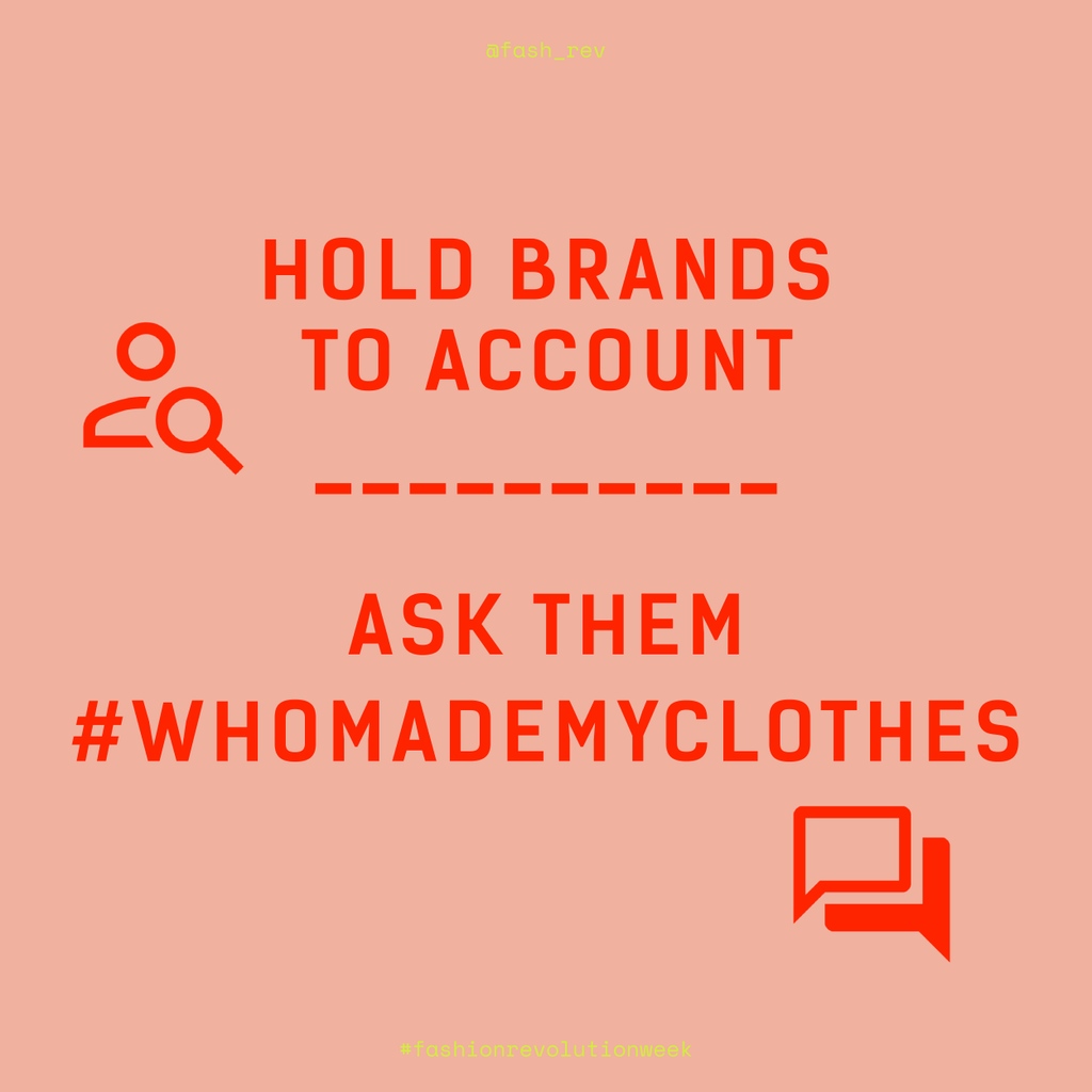 During #FashRevWeek we are #RememberingRanaPlaza and the lives lost, and demand that no one dies for fashion.

Who will be you asking #WhoMadeMyClothes? 👇