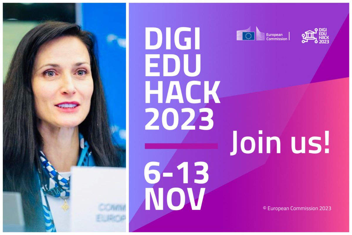 📣Delighted to announce that #DigiEduHack - our hackathon where learners, educators &amp; innovators come together to find solutions for the future of #DigitalEducation - is BACK! 💻👩‍🎓

#Savethedate

🗓️ 6-13 Nov 2023
📌 4th edition of #DEAP hackathon
👉 digieduhack.com