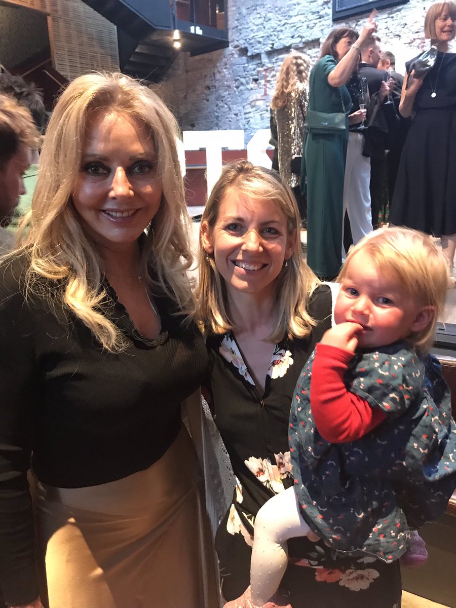 At the @RTS_Bristol last night for the awards after judging on the #naturalhistory category. Nothing says motherhood than having to bring your little one along!! Well done to all and #TheGreenPlanet Apologies for the noise into the awards! 😬 @carolvorders @bbcstudios #RTSWOE