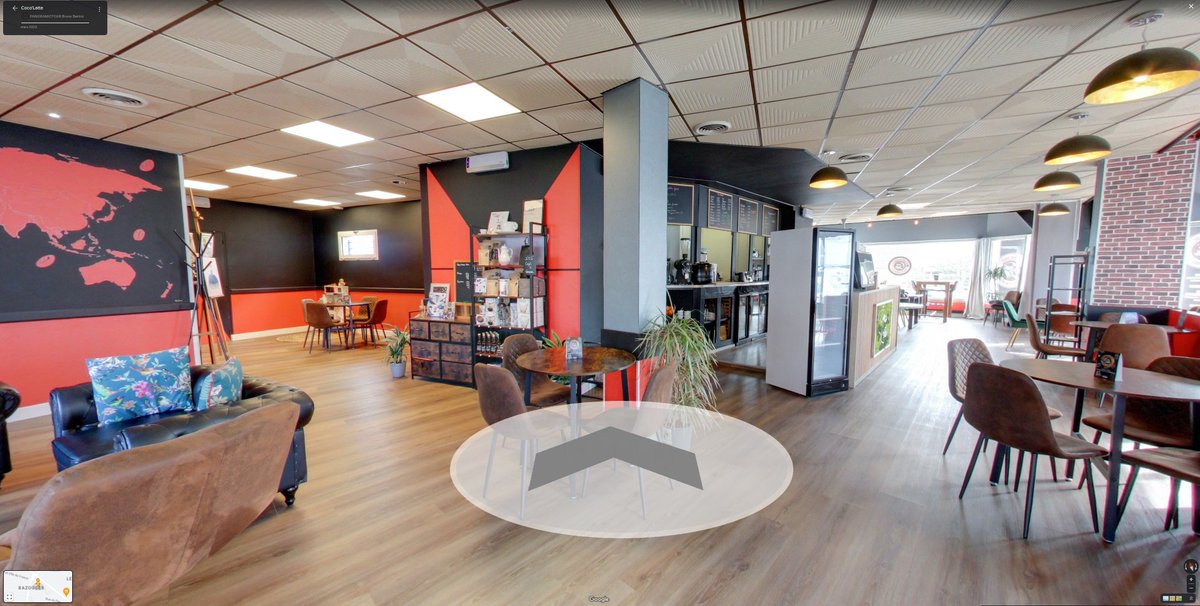 PANORAMICTOUR's tweet photo. Voici la Visite Virtuelle de cet établissement ! 🌐
☕ Coco'Latte 🛋️
 https://t.co/DPy8C1Askb 
 #Cocolatte #Coffeeshop #café #grain #coworking  #spécialité #chateaugontier #surplace #àemporter #mcommemayenne #coffee #latte #cappuccino ##laitvegetal #coco #productivité https://t.co/5aO55sSMqA