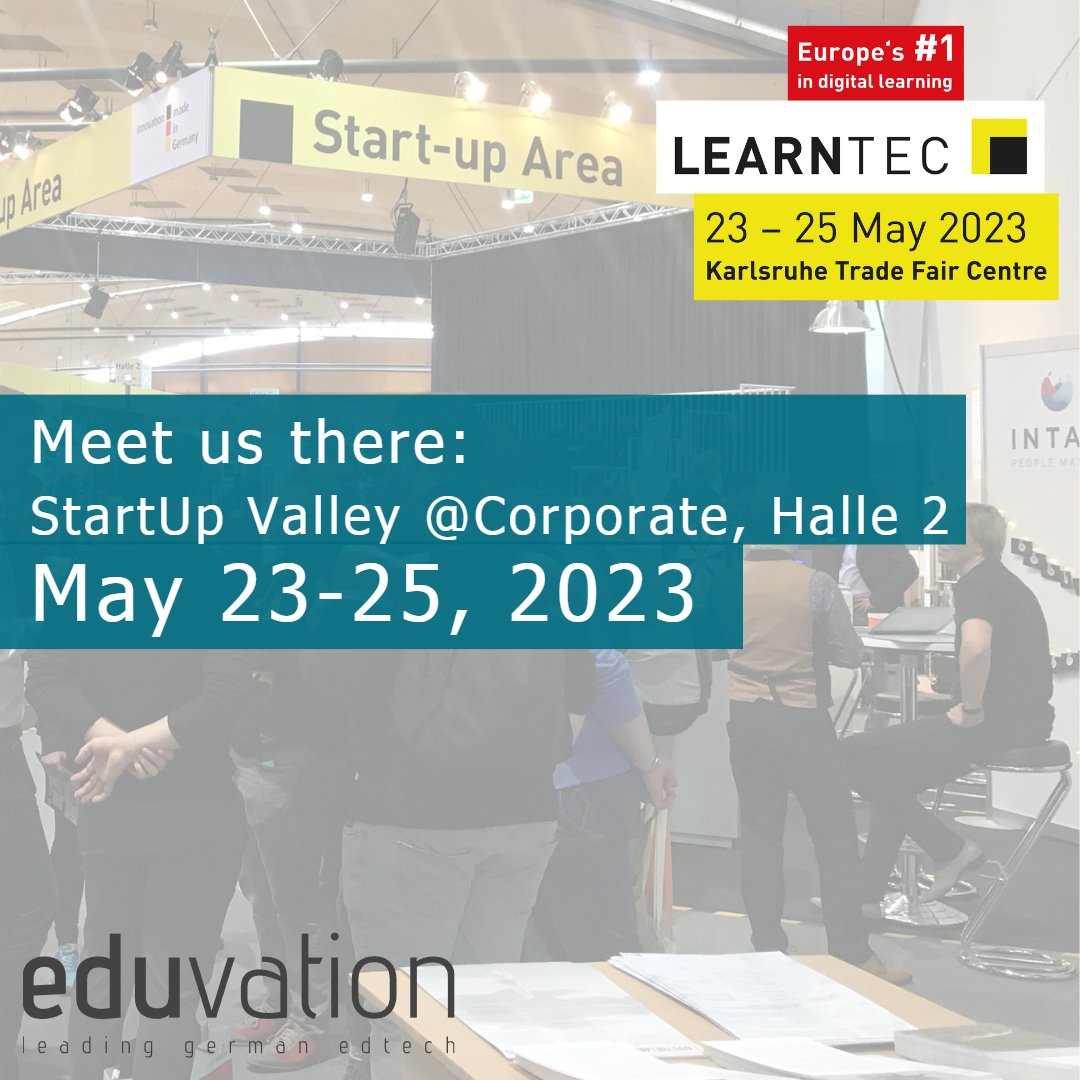SideEffectsAG's tweet photo. Wir sind auf der @learntec_news!π‘
Ihr findet uns im StartUp Valley @Corporate in Halle 2. Kommt auf einen Kaffee
vorbei und lass Euch von der geballten Innovation inspirieren!
@Eduvation_DE #digitaltwin #InnovateEducation #EdTech #EdTechNextGenereation #learntec2023 #30learntec https://t.co/uVnvQgIWzB