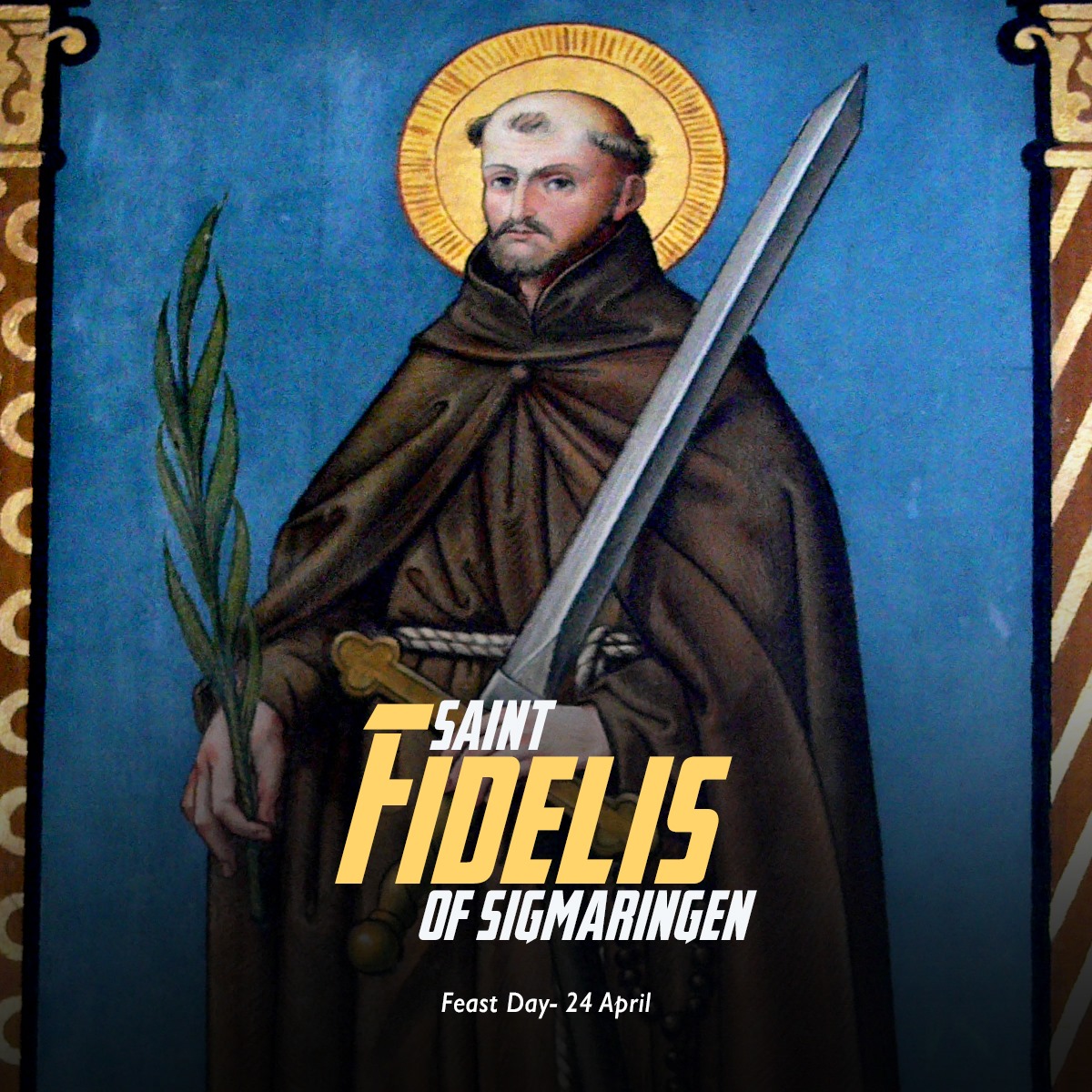 catholicEW's tweet image. O God, who were pleased to award
the palm of martyrdom to Saint Fidelis
as, burning with love for you, he propagated the faith,
grant, we pray, through his intercession,
that, grounded in charity,
we may merit to know with him
the power of the Resurrection of Christ.
