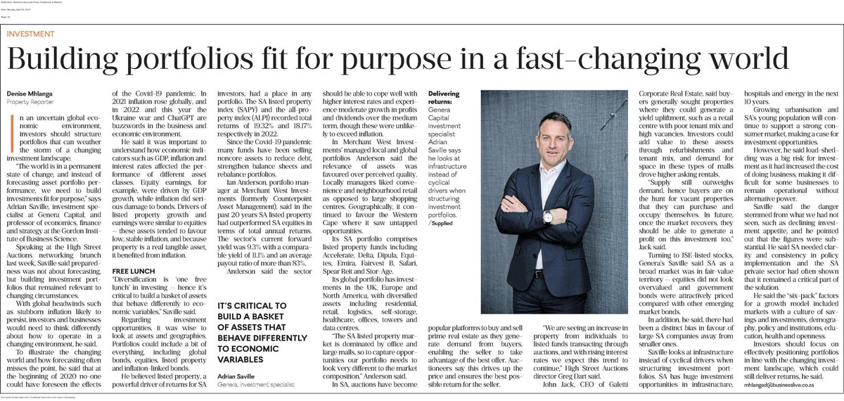 John Jack, CEO of Galetti Corporate Real Estate, said buyers generally sought properties where they could generate a yield upliftment, such as a retail centre with poor tenant mix and high vacancies.

Read the full article ⬇️