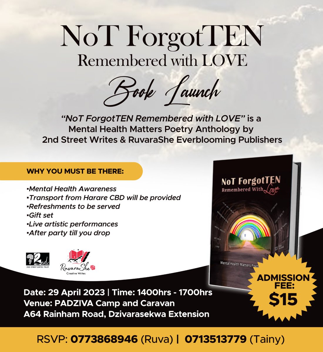 TainyHQ's tweet photo. Hey Tweeps, please help me celebrate my first W for this year🥂🥺. I'm one of the poets who penned this amazing so darn relatable mental health anthology. Copies are going for $10 and tickets for the launch are going for $15. 😊 https://t.co/xbqjhOlLrA
