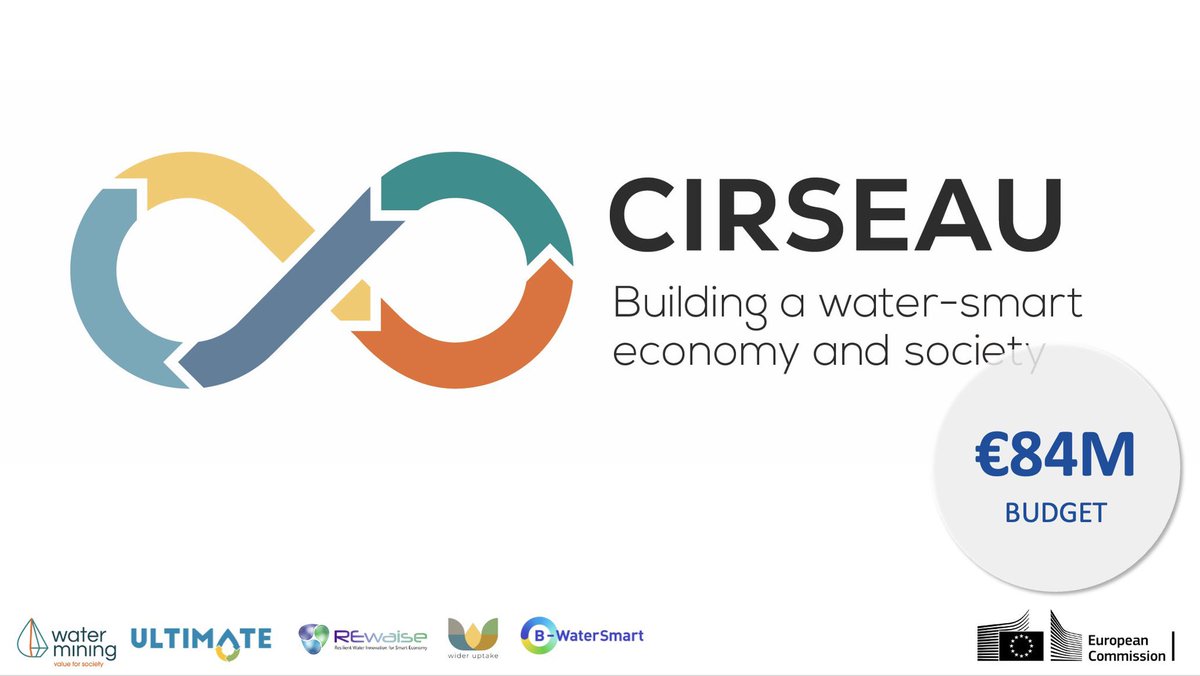 Did you know? @wideruptake is proud to be part of the CIRSEAU Cluster together with 4⃣ sister projects to generate synergies and work together for a better water-smart economy and society in #Europe.